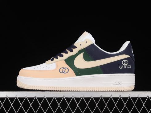 Gucci x Nike Air Force 1 07 Low Midnight Blue Green White 315122-003