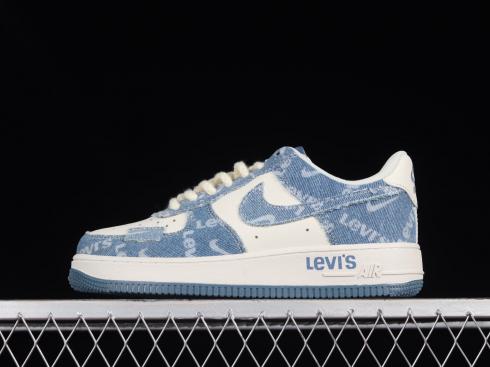 Levis x Nike Air Force 1 07 Low Denim Blue White NZ0088-801