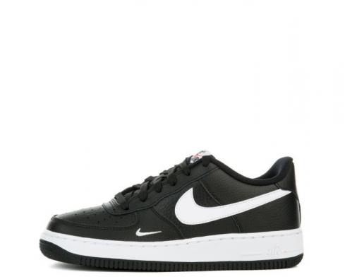 Нові молодіжні кросівки Nike Air Force 1 Low GS Black White 596728-033