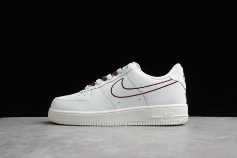 Nike Aie Force 1 07 Low Rice Blanco Marrón Zapatos CL6326-138