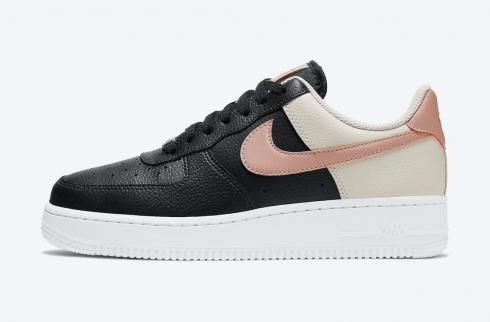 Nike Air Force 1 07 黑色金屬紅古銅淺奧木棕色 CU5311-001