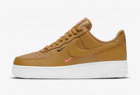 Nike Air Force 1 07 Essential Wheat Sunset Pulse Hitam CT1989-700