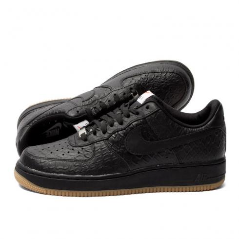 Nike Air Force 1'07 LV8 Zapatos deportivos negros Gum Brown 718152-001