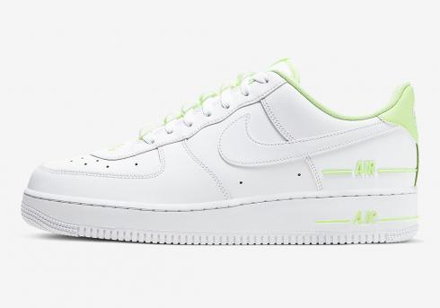 Nike Air Force 1'07 LV8 Double Air Pack สีขาว Barely Volt CJ1379-101