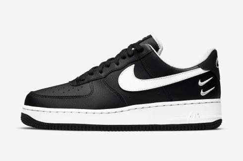 Nike Air Force 1 07 LV8 Double Swoosh Negro Blanco Zapatos CT2300-001