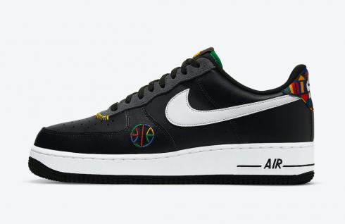 Nike Air Force 1 07 LV8 Live Together Play Together Nero Grigio scuro Verde pino DC1483-001