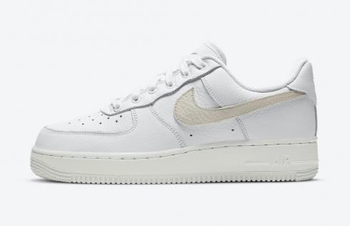 Nike Air Force 1 07 Light Bone Summit White Solar Flare Starfish DC1162-100