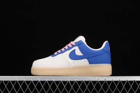 Nike Air Force 1 07 Low Blue White Pink Shoes CQ5059-111