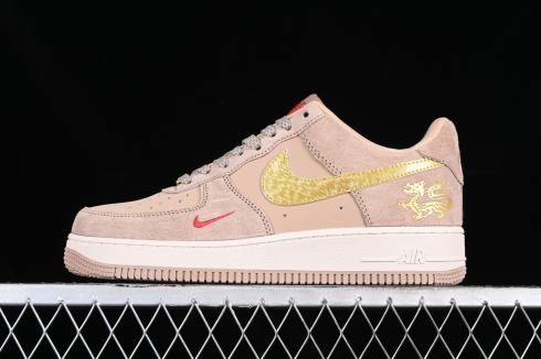 Nike Air Force 1 07 Low Brown Gold Red XP9688-762