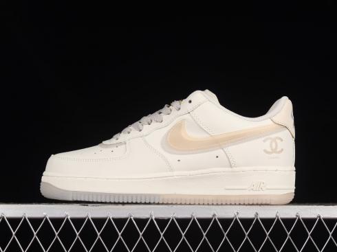 Nike Air Force 1 07 Low Chanel Beige Yellow Grey CW1574-807