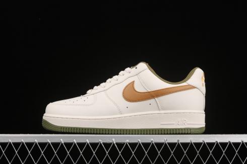 sepatu Nike Air Force 1 07 Low Cream White Olive Green CT7875-999