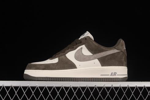 Nike Air Force 1 07 Low Dark Grey Brown White Shoes TU6995-396