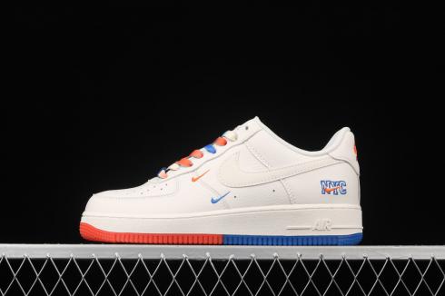 Nike Air Force 1 07 Low Essential Wit Blauw Rood CT1989-105