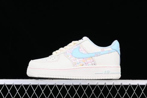 Nike Air Force 1 07 Low Just Do It Off White Pink Blue FJ7740-013