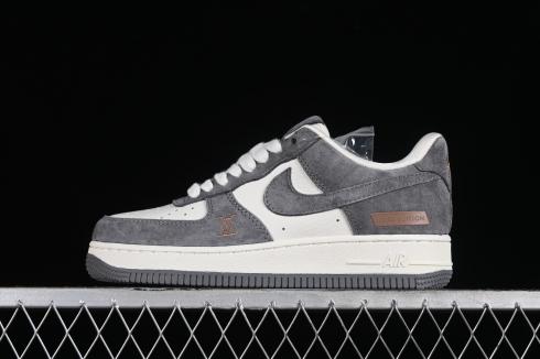Nike Air Force 1 07 Low LV Gris Oscuro Off Blanco Marrón HD1968-011