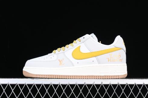 Nike Air Force 1 07 Low LV White Grey Yellow Gold HX123-006