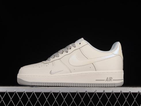Nike Air Force 1 07 Low Pearlescent Beige Silver Grey DD9915-611