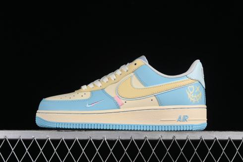 Nike Air Force 1 07 Low Piemon 藍黃 XL2312-555