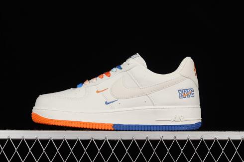 Nike Air Force 1 07 Low Rice Bílá Oranžová Tmavě modrá NA2022-003