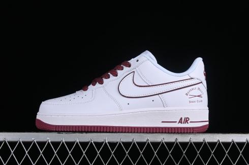 Nike Air Force 1 07 Low Sushi Club Wit Donkerrood NS0517-005