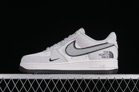 Nike Air Force 1 07 Low The North Face CDG สีเทาหนังนิ่มสีดำ HD1968-015