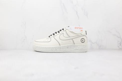 Nike Air Force 1 07 Low White Black Running Shoes CH1808-010
