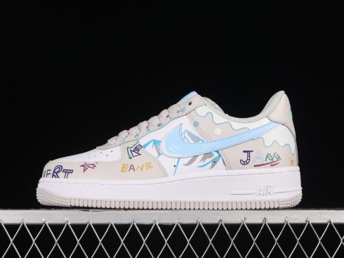 Nike Air Force 1 07 Low White Light Grey Multi-Color CW2288-219