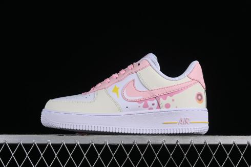 Nike Air Force 1 07 Low Bianche Rosa Gialle DV2920-123