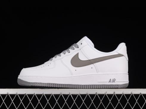 Nike Air Force 1 07 Low Bianche Argento Grigio Scuro AH0286-111