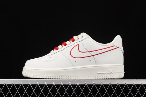 Nike Air Force 1 07 Low White University Red Schuhe CL6326-108