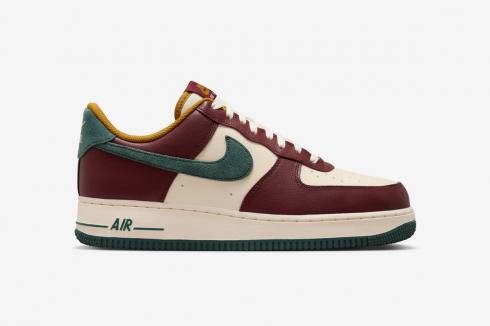 Nike Air Force 1 07 Lv8 HQ3612-113 Coconut Vintage Dark Green Team Milk Red