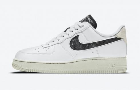 Nike Air Force 1 07 SE Wool White Light Bone Black Shoes DA6682-100