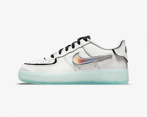 Nike Air Force 1 1 Low GS Summit Hvid Sort Fusion Rød Multi-Color DH7341-100