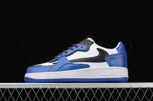 Nike Air Force 1 AC Bleu Blanc Noir Chaussures de course pour hommes 630939-410