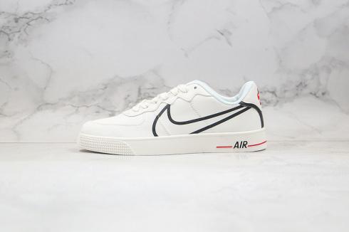 scarpe casual da uomo Nike Air Force 1 AC bianche nere 630939-007