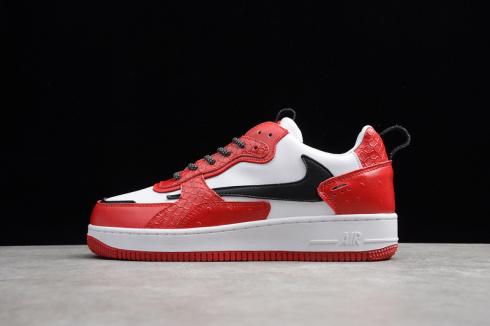 Nike Air Force 1 AC White Red Unisex Low Running Shoes 638939-201