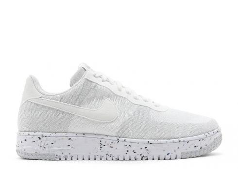 Nike Air Force 1 Crater Flyknit 白狼灰帆 DC4831-100