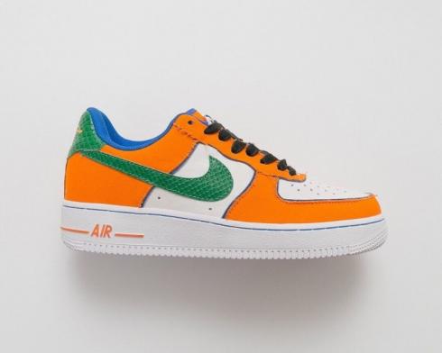 Sepatu Pria Nike Air Force 1 Dragon Ball Oranye Hijau Biru Putih 820266-058