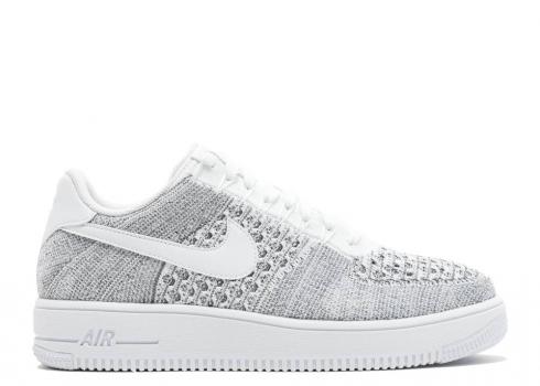 Nike Air Force 1 Flyknit Low 白灰色酷 817419-006