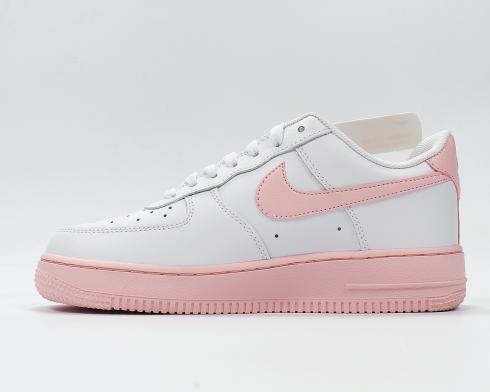 buty do biegania Nike Air Force 1 GS biało-różowe piankowe CV7663-100