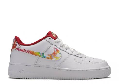 Nike Air Force 1 Gs Cor Branco Multi Ouro Metálico CU2980-191