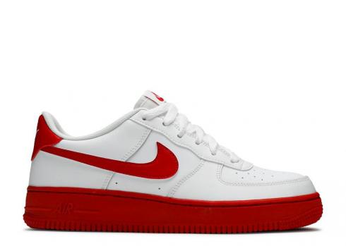 *<s>Buy </s>Nike Air Force 1 Gs White Red Sole University CV7663-102<s>,shoes,sneakers.</s>