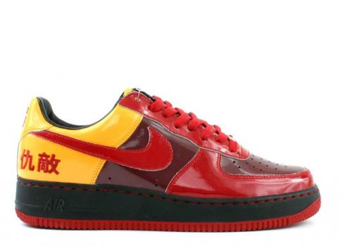 Nike Air Force 1 Hater Denver Taxi 黑紅木紅校隊 311729-661