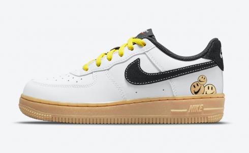 Nike Air Force 1 Have A Nike Day White Black Yellow Gum DO5856-100