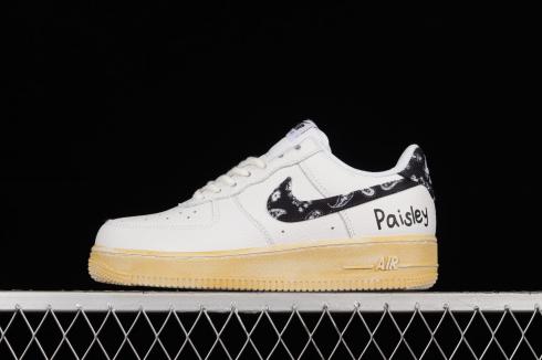 Nike Air Force 1 Low 07 Essential Paisley Bianche Nere DH4406-011