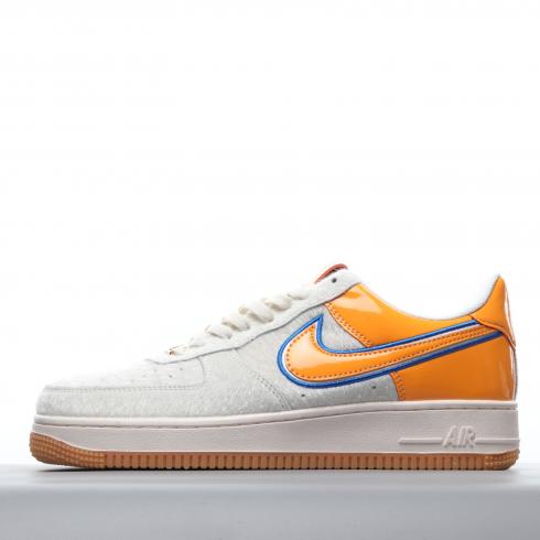 Nike Air Force 1 Low 07 LV8 Cream White Active Yellow Blue CJ4092-184