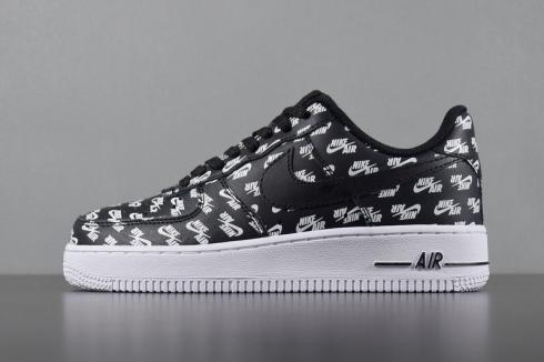 Nike Air Force 1 Low 07 QS Blanco Negro Zapatos casuales AH8462-001