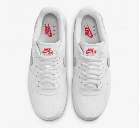 Nike Air Force 1 Low 07 SE Double Swoosh White Picante Red Wolf Grey ...