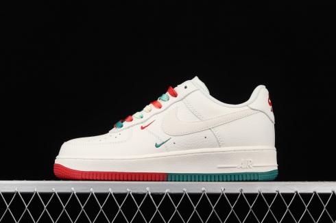 Nike Air Force 1 Low 07 White Green University Red BU6638-180