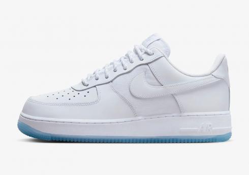 Nike Air Force 1 Low 07 Bianche Ice Blu Sole FV0383-100